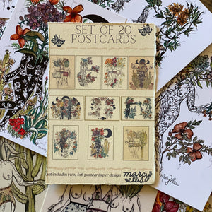 Postcard Set of 16 by Marcy Ellis