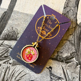 Cross-stitched Pendant Necklaces by The Stitching Hour