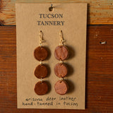 Locally Tanned Leather Earrings by Tucson Tannery