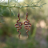 Lightweight Wool Snake Earrings by Bobbi Solum