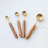 Wood Handle Measuring Spoons Set
