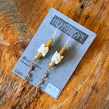 Glass & Pearl Earrings by Heliotrope