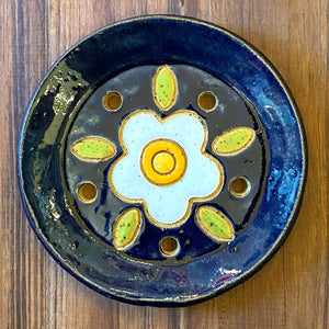 Ceramic Daisy Soap Dish by Tough Kitty Designs