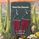 Triangle Fringe Earrings by Beads Over Diamonds