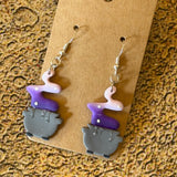Handmade Halloween Earrings by Gemstone Jackalope