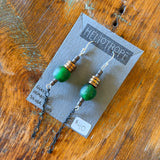 Glass & Pearl Earrings by Heliotrope