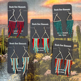 Triangle Fringe Earrings by Beads Over Diamonds