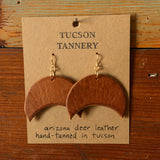 Locally Tanned Leather Earrings by Tucson Tannery