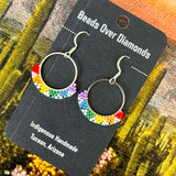 Fine Beaded Round Earrings by Beads Over Diamonds