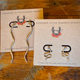 Snake Earrings by High and Dry