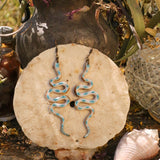 Lightweight Wool Snake Earrings by Bobbi Solum