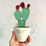 Stained Glass Cactus by The Glass Desert