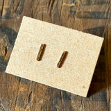 Gold Bar Stud Earrings by Lumenrose