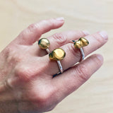 Bronze Nugget Rings by Little Toro Designs