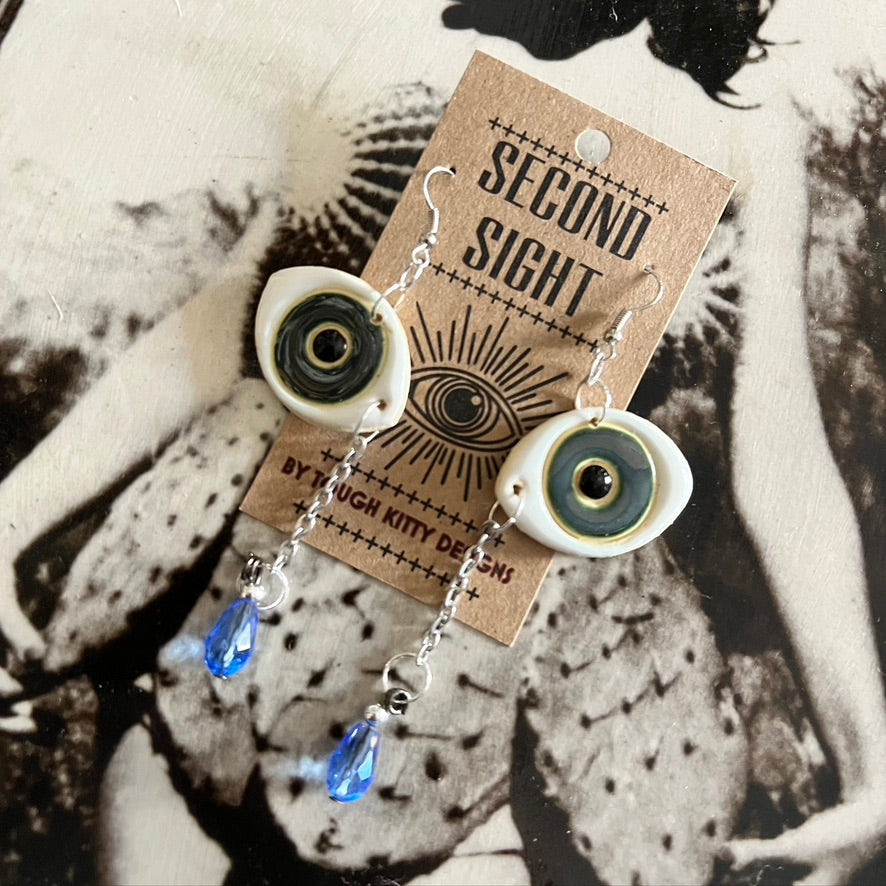 Second Sight Eye Earrings by Tough Kitty Designs – Pop Cycle Tucson