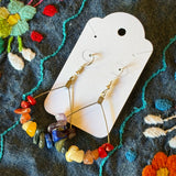 Handcrafted Pride Earrings by Gemstone Jackalope
