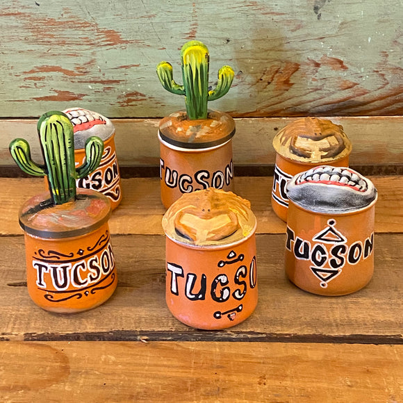 Hand-Painted Coin Jars by Isaac Lange