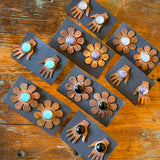 Gemstone Copper Earrings by Bohemian Behavior