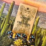 Jardin Des Fantomes Ceramic Earrings by Tough Kitty Designs