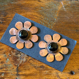 Gemstone Copper Earrings by Bohemian Behavior