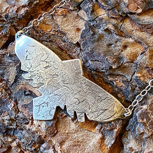 Silver Hawk Necklace by High and Dry