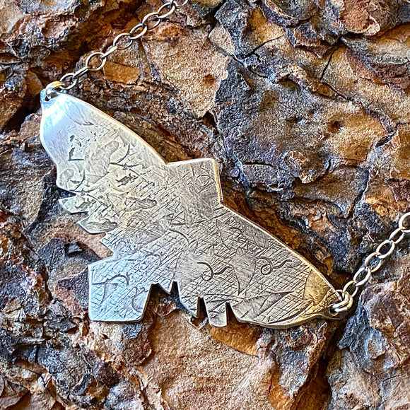 Silver Hawk Necklace by High and Dry