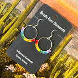 Fine Beaded Round Earrings by Beads Over Diamonds