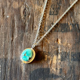 Dainty Turquoise Pendant by Lumenrose
