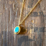 Dainty Turquoise Pendant by Lumenrose