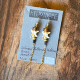 Bone Accent Earrings by Heliotrope*