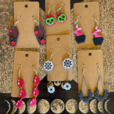 Handmade Halloween Earrings by Gemstone Jackalope