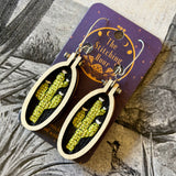 Cross-stitched Earrings by The Stitching Hour