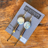 Glass & Pearl Earrings by Heliotrope