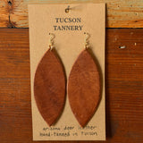 Locally Tanned Leather Earrings by Tucson Tannery