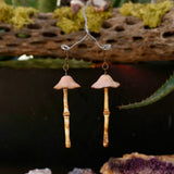 Lightweight Wool Mushroom Earrings by Bobbi Solum