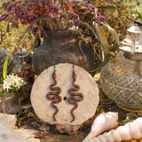 Lightweight Wool Snake Earrings by Bobbi Solum