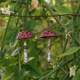Lightweight Wool Mushroom Earrings by Bobbi Solum