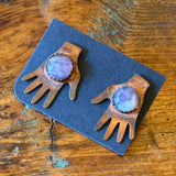 Gemstone Copper Earrings by Bohemian Behavior