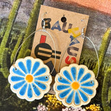 Bauhaus Ceramic Earrings by Tough Kitty Designs