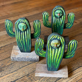 Painted Cactus with Faces by Isaac Lange*
