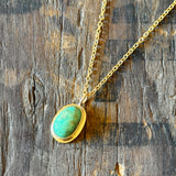 Dainty Turquoise Pendant by Lumenrose