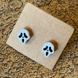 Handmade Halloween Stud Earrings by Gemstone Jackalope