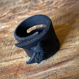 Leather Bandana Slides by Misa Gonzales