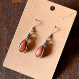 Handcrafted Cabochon Earrings by Gemstone Jackalope
