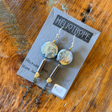 Glass & Pearl Earrings by Heliotrope