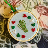 Hand Stitched Ornaments by Mehgan on the Moon