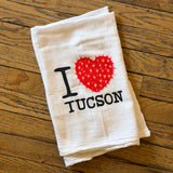 I Heart Tucson Tea Towel by Johnny Carrillo
