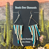 Triangle Fringe Earrings by Beads Over Diamonds