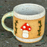 Ceramic Mushroom Mugs by Mehgan on the Moon