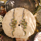Lightweight Wool Snake Earrings by Bobbi Solum